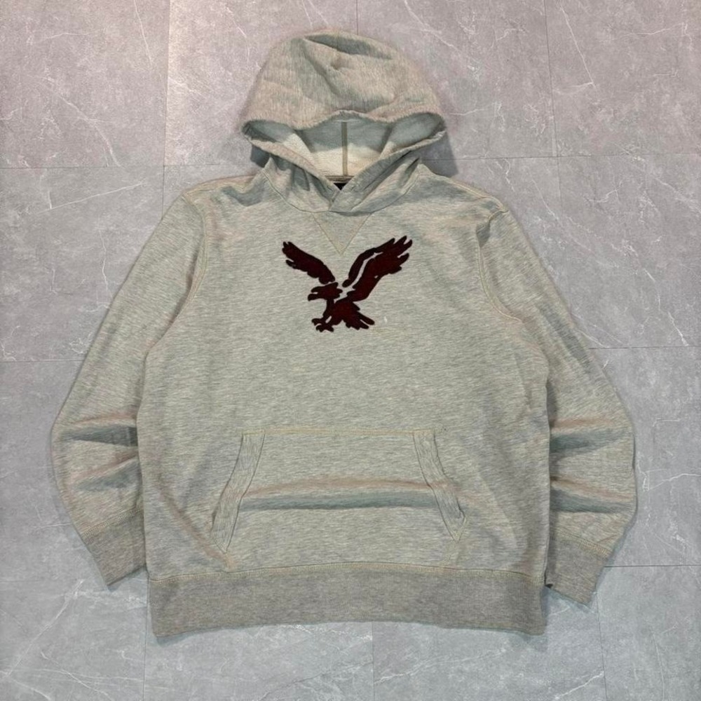 Y2K Grey American eagle hoodie size L